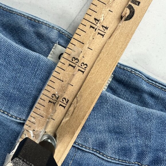 Oat New York Jeans Women's 30x29* High Rise Wide Leg Blue Faded Denim Tag 30 - Picture 15 of 16